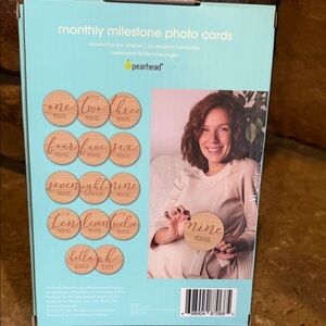 NWT Monthly Milestone Wooden Circles for Adorable Display for Photos